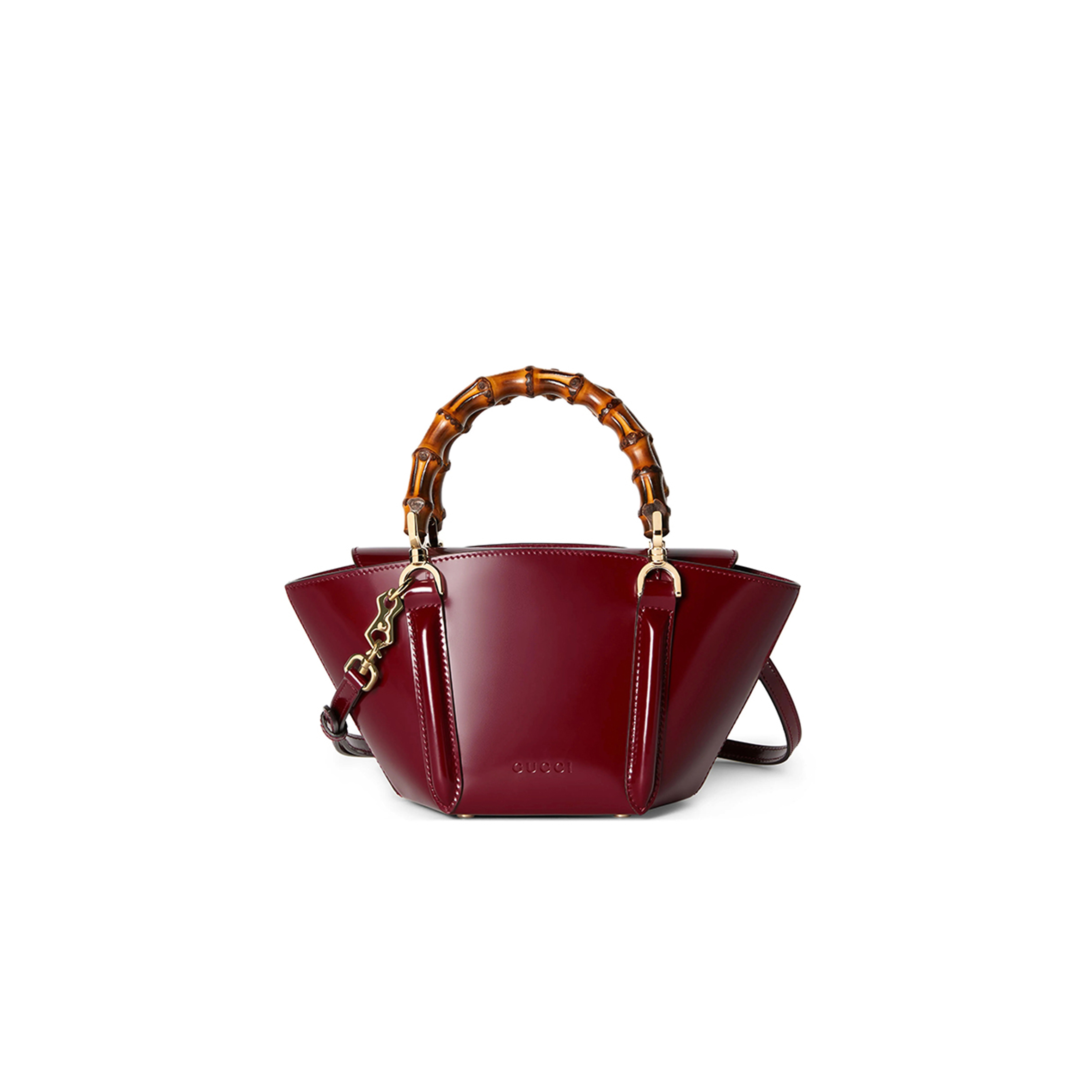 GUCCI MINI BAMBOO TOP HANDLE TOTE BAG 805832 (27*14*4.6cm)